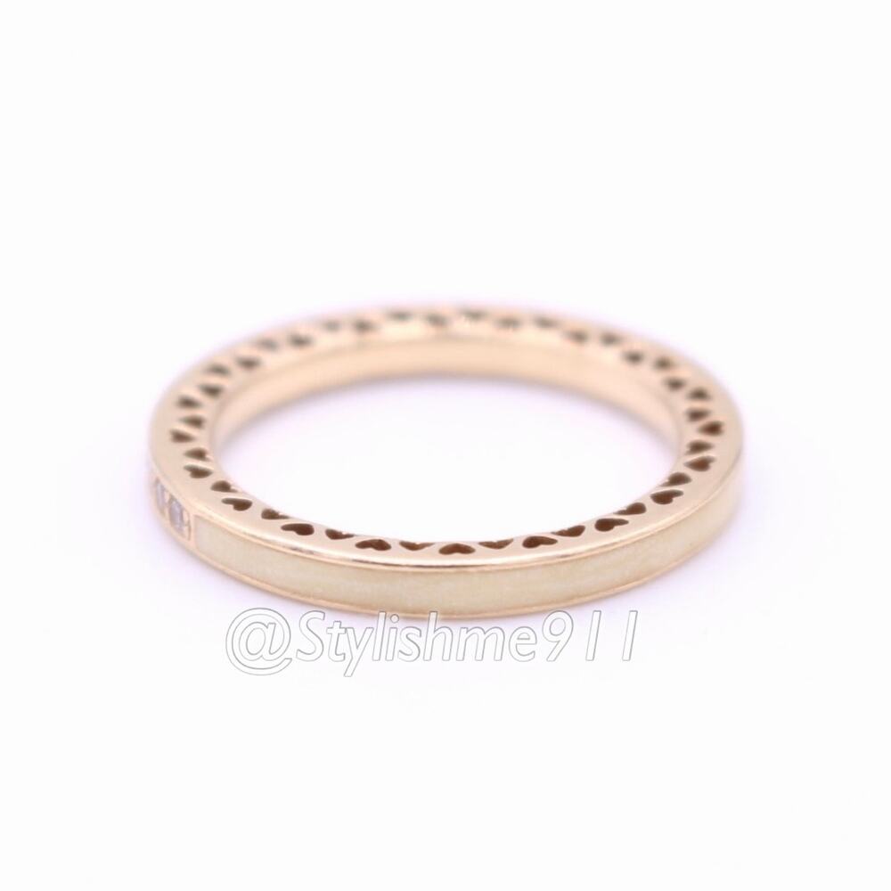 Authentic Pandora 14K Gold Radiant Hearts of Pandora Ring - Picture 3 of 14